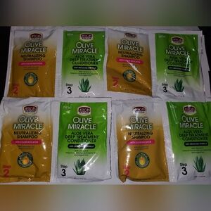 African Pride Olive Miracle Shampoo and Conditioner Sets